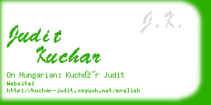 judit kuchar business card